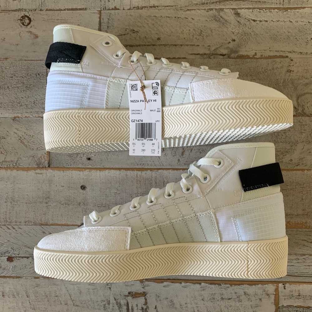 ADIDAS🔥NIZZA PARLEY HI - cloud white’